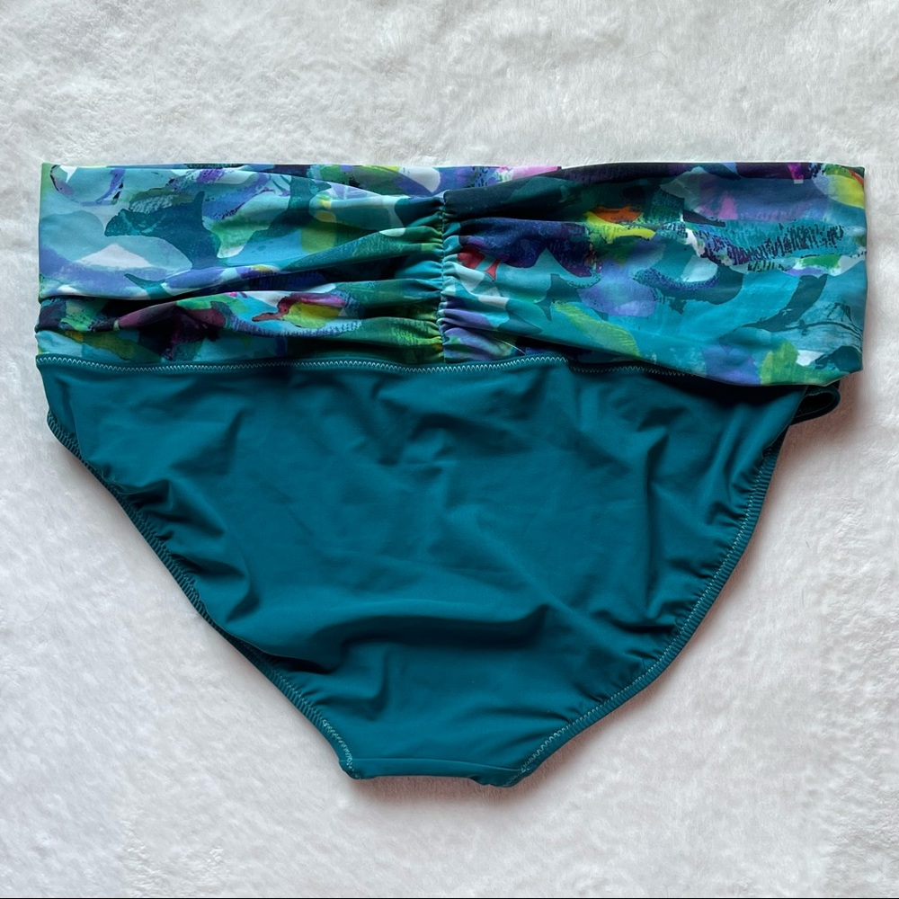 Profile by Gottex blue/green multicolor floral bikini bottoms size 14 - Picture 8 of 9